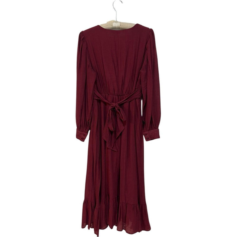 Boheme Elegant Burgundy Maxi Dress - Picture 4 of 7